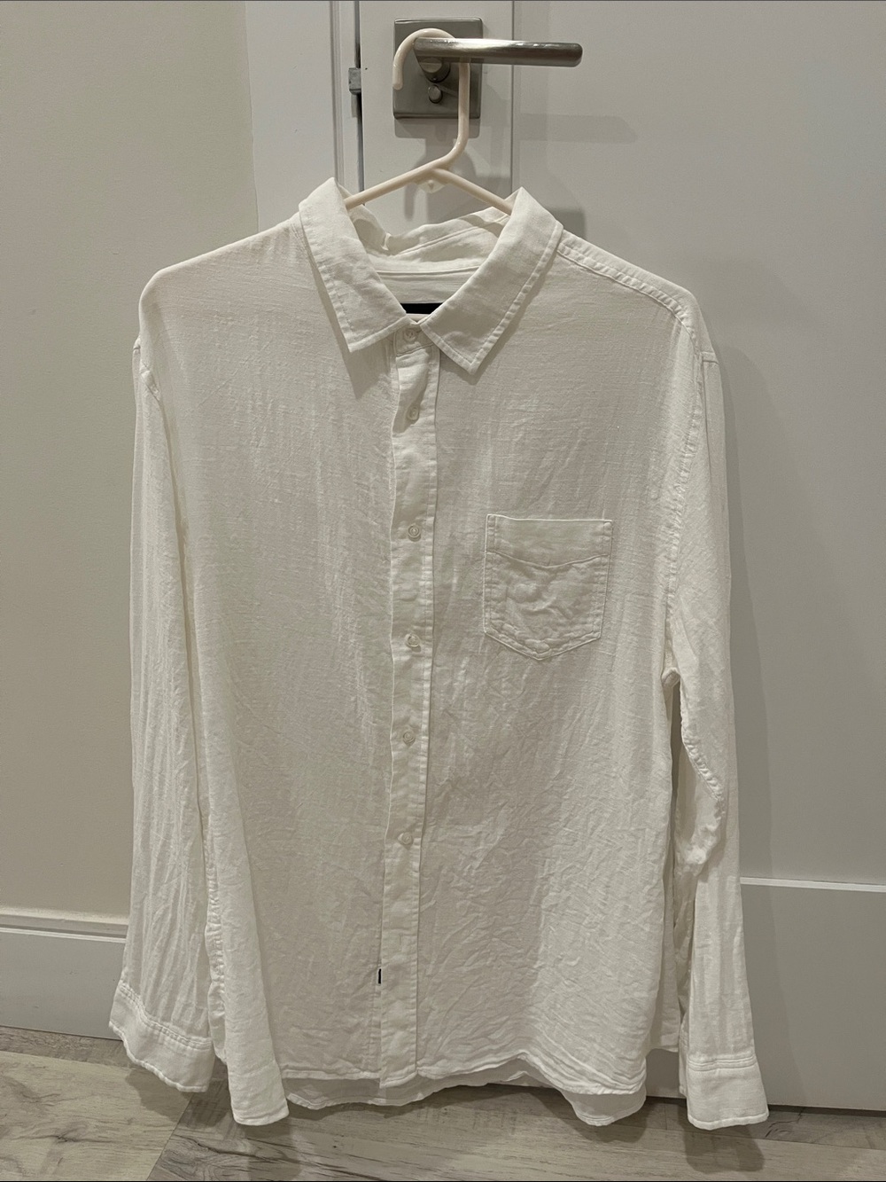 Rails White Long-Sleeve Button-Down Shirt